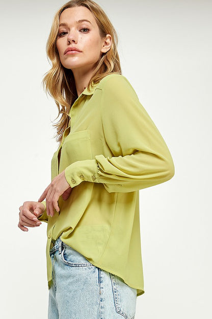 Here & Now Blouse- Green