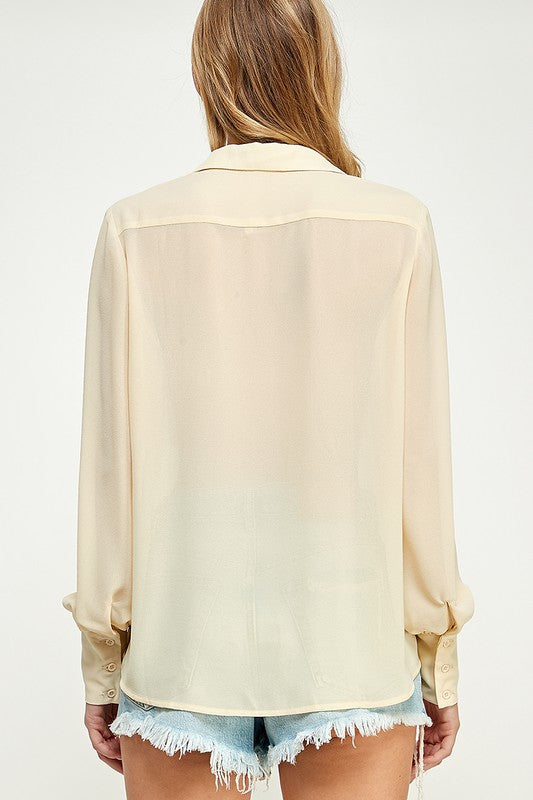 Here & Now Blouse- Pearl