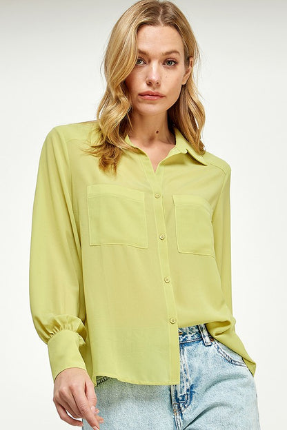 Here & Now Blouse- Green