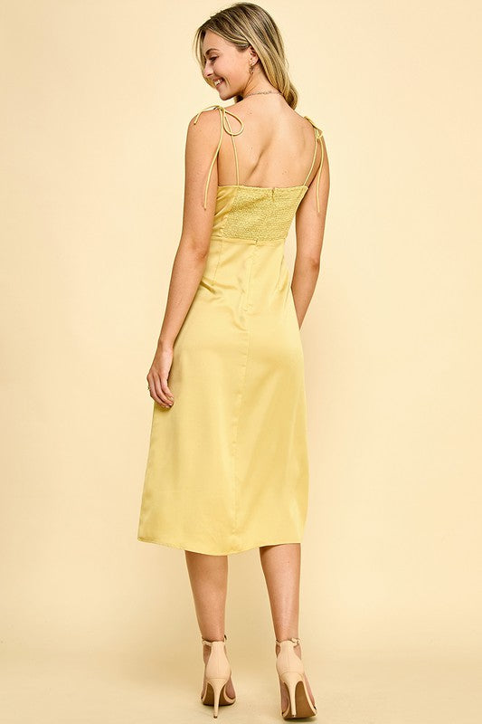 Lemon Spritz Midi Dress