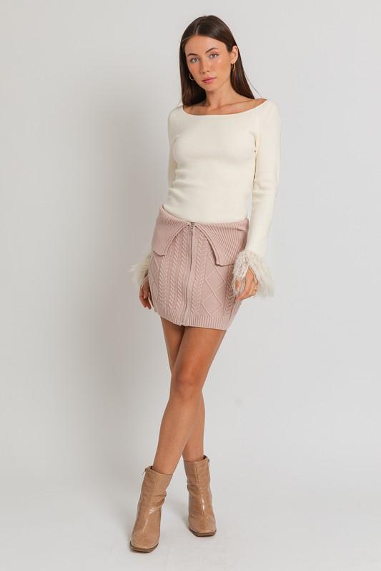 Mika Sweater Mini Skirt