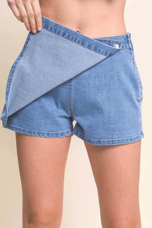 On The Move Skort - Light Blue