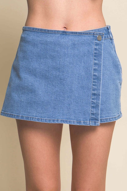 On The Move Skort - Light Blue