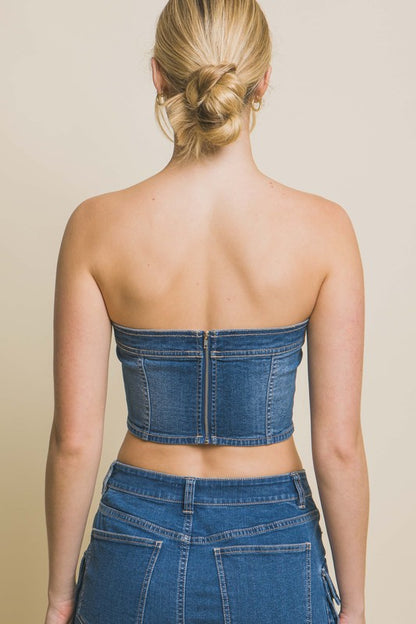 Alexa Denim Corset