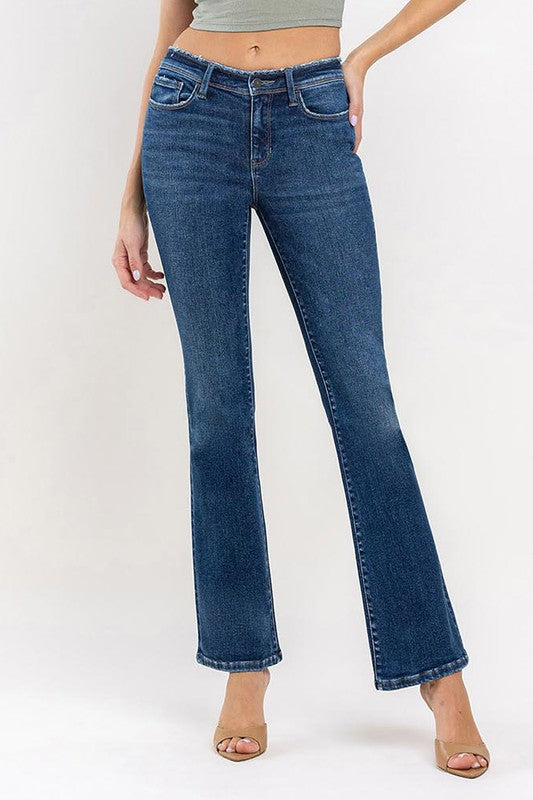 Amethyst Mid Rise Bootcut Denim