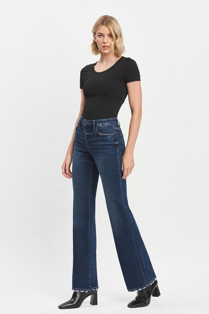 Restructured Relaxed Flare Denim