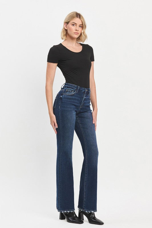 Restructured Relaxed Flare Denim