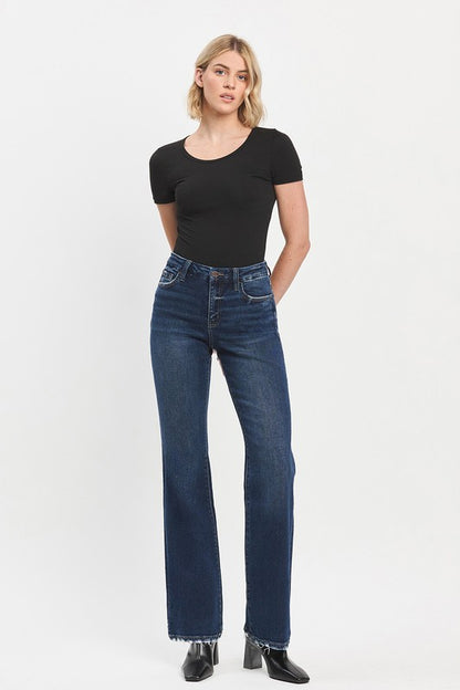 Restructured Relaxed Flare Denim