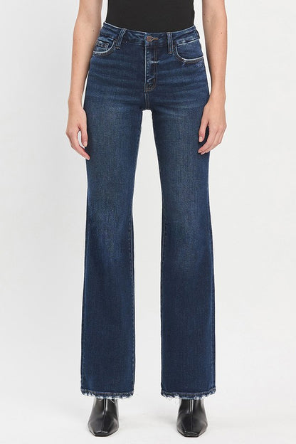 Restructured Relaxed Flare Denim