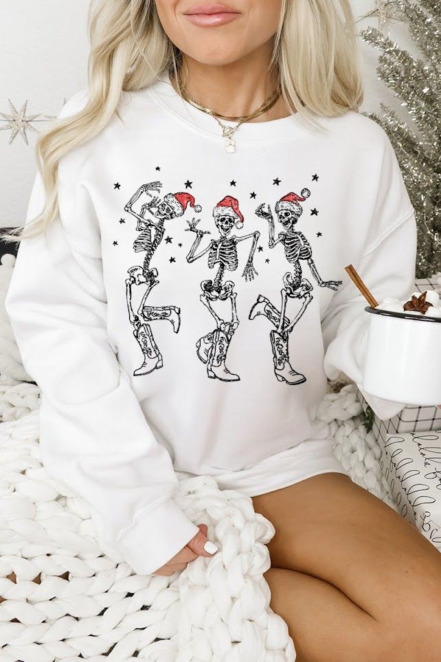 Cowboy Santa Skeleton Sweatshirt